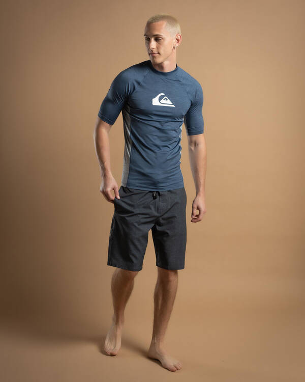 Quiksilver Everyday UPF50 Comp Short Sleeve Rash Vest for Mens