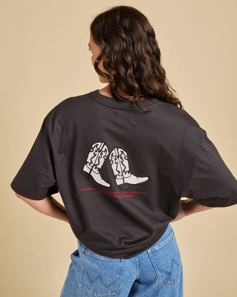 Wrangler Boot Scootin' Slouch T-Shirt for Womens