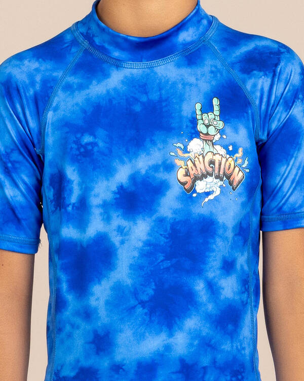 Sanction Boys' Gnash Short Sleeve Rash Vest for Mens