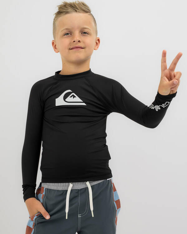 Quiksilver Toddlers' All Time Long Sleeve Rash Vest for Mens