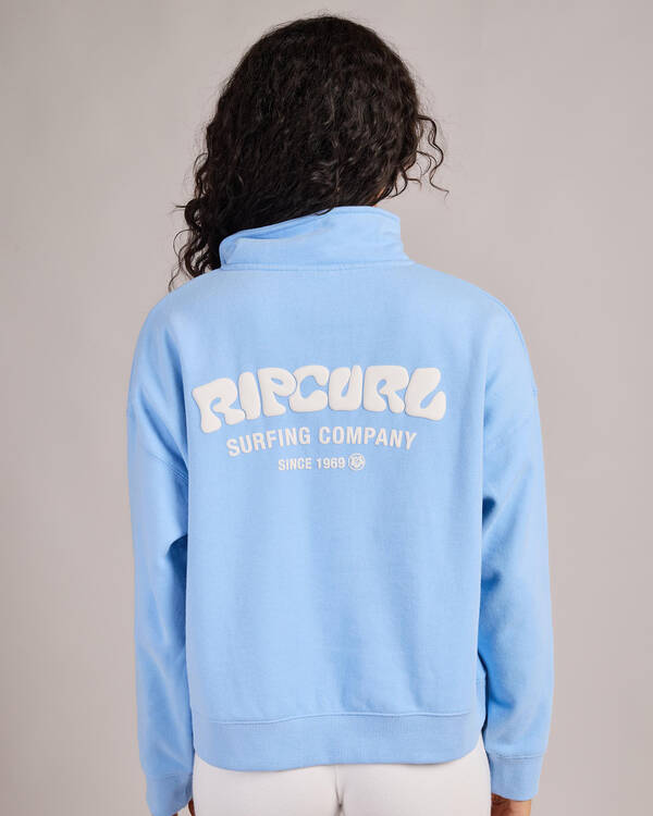 Rip Curl Surf Puff 1/4 Zip Sweatshirt for Womens