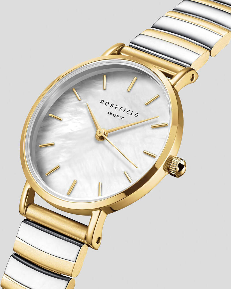 Rosefield Small Edit White Mop Watch for Womens