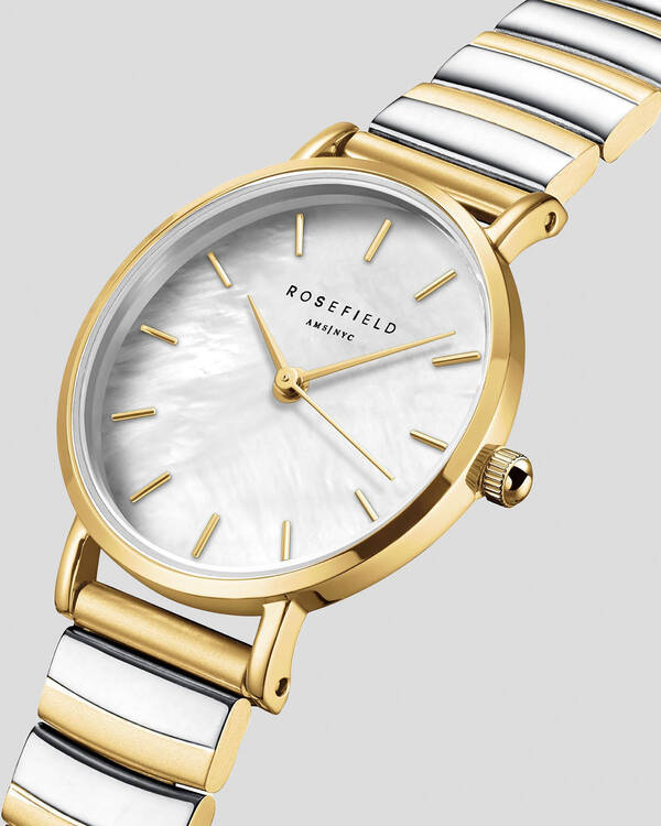 Rosefield Small Edit White Mop Watch for Womens