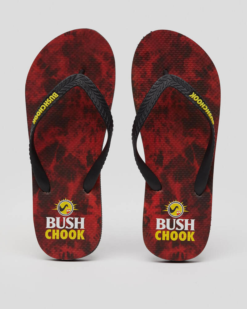 Bush Chook Road Kill Thongs for Mens