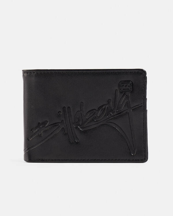 Script Faux Leather Wallet
