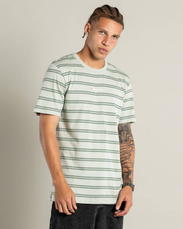 Champion Logo Stripe T-Shirt for Mens
