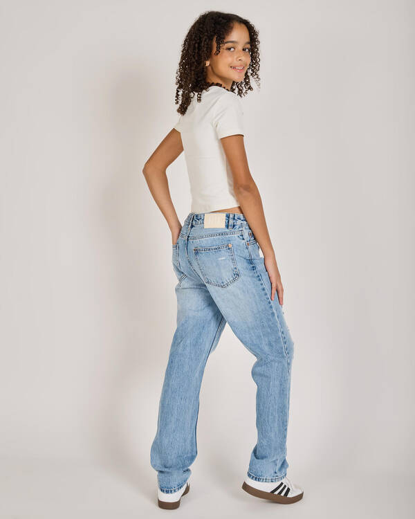 DESU Girls' Rebel Straight Leg Jeans for Womens