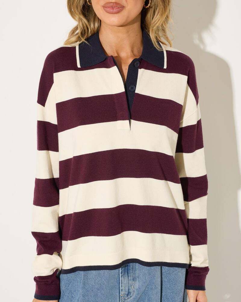 Ava And Ever Tashi Polo Knit Jumper for Womens