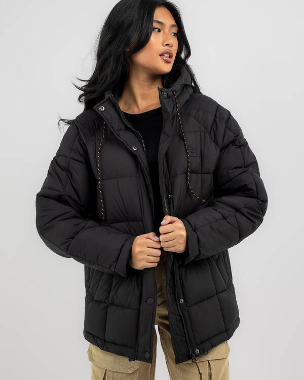 Billabong Adventure Division Venture On Hooded Puffer Jacket for Womens