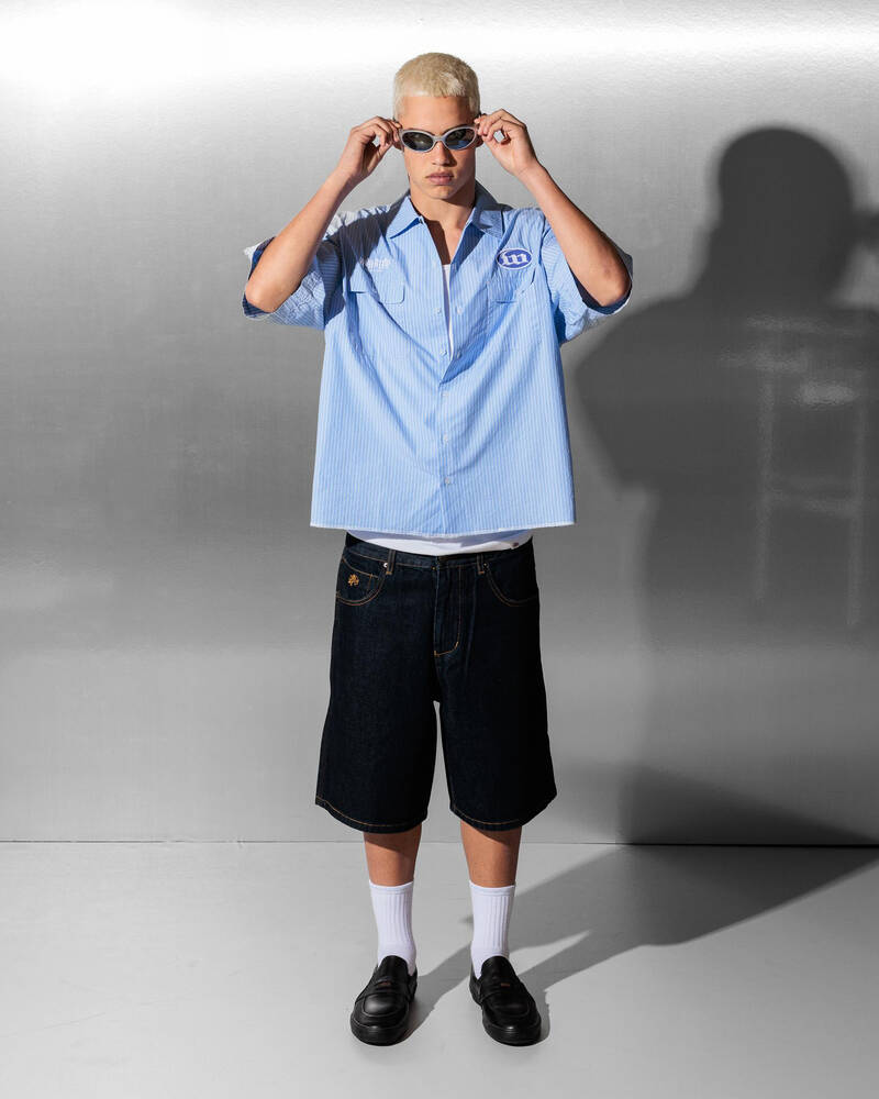 Worship Supplies Morality Box Crop Short Sleeve Shirt for Mens