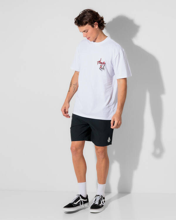 Volcom Stones Elastic Waist Hybrid Shorts for Mens