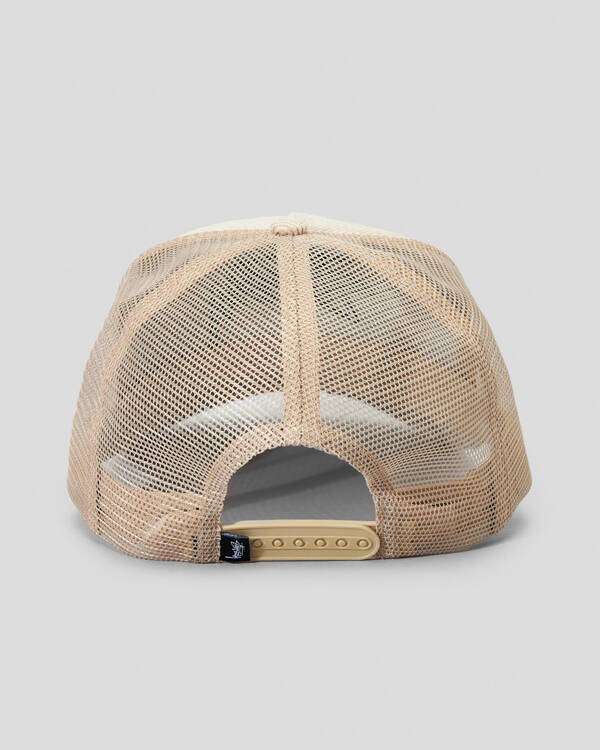 Stussy Stock Cord Trucker Cap for Womens