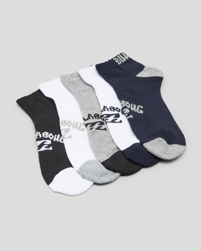 Billabong Ankle Socks 5 Pack for Mens