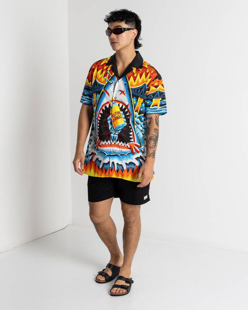 Milton Mango Jaws Short Sleeve Shirt for Mens