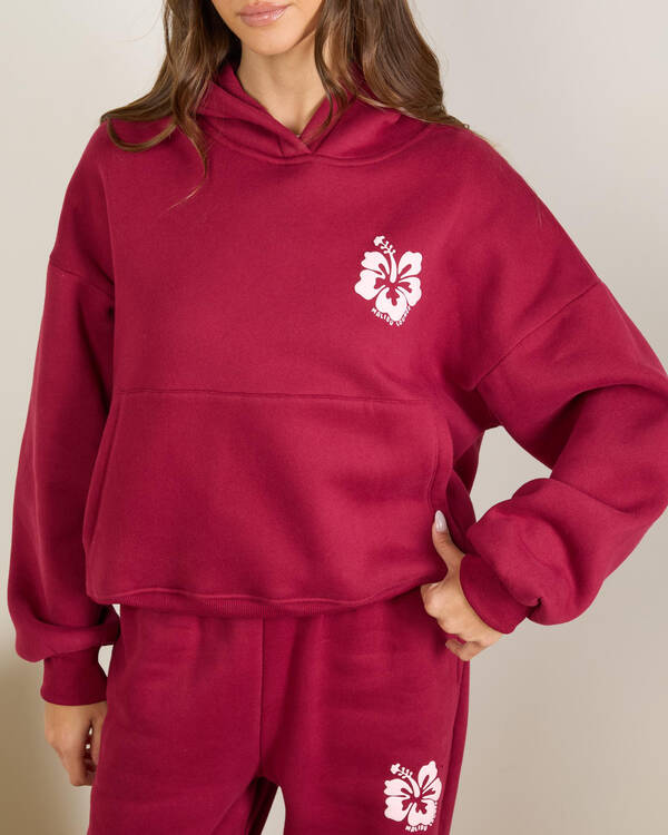 Malibu Lounge Hibiscus Hoodie for Womens