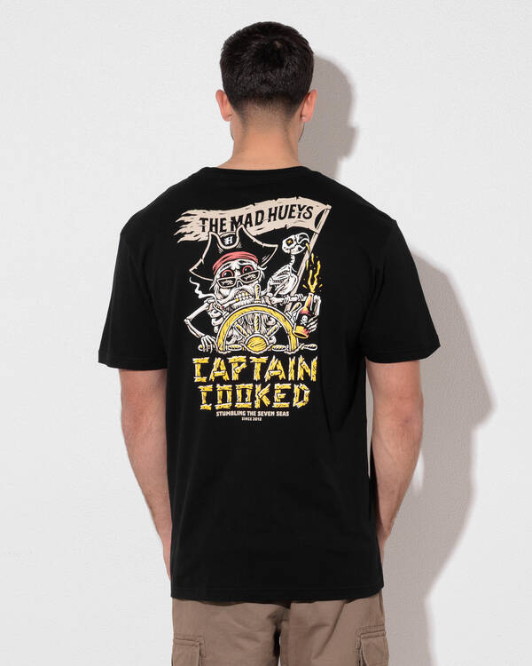 The Mad Hueys Stumbling Captain Cooked T-Shirt for Mens