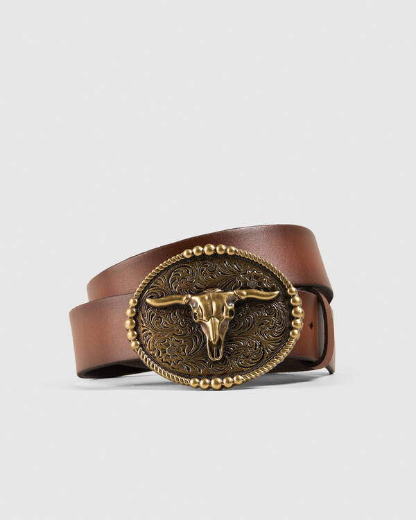 Miscellaneous Ranchman Leather Belt for Mens