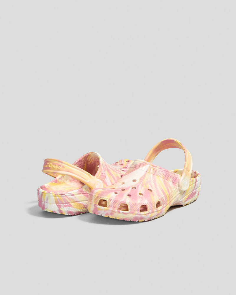 Crocs Kids' Classic Marble Clogs for Unisex