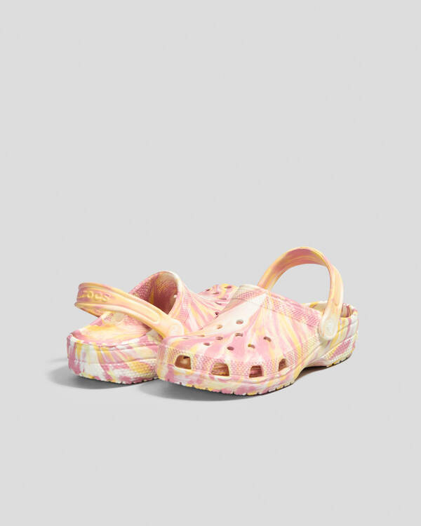 Crocs Kids' Classic Marble Clogs for Unisex