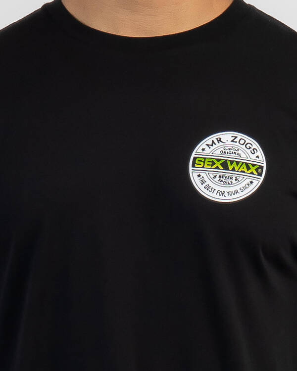 Sex Wax Word Fade Green T-Shirt for Mens