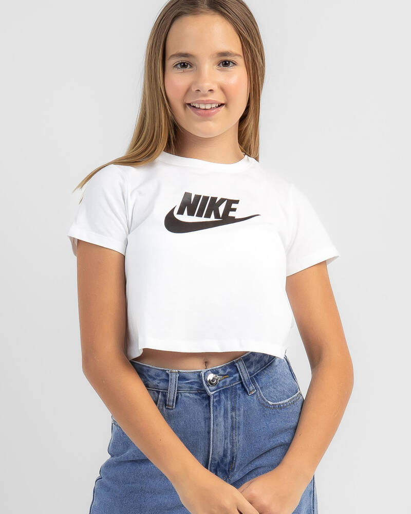 Nike Girls' Futura Cropped T-Shirt for Womens