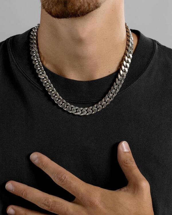 REPUBLIK Cuban Link Chain Necklace for Mens