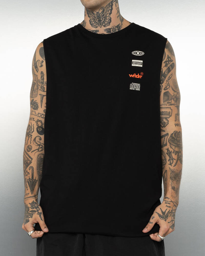 Wndrr High Sign Muscle Tank for Mens