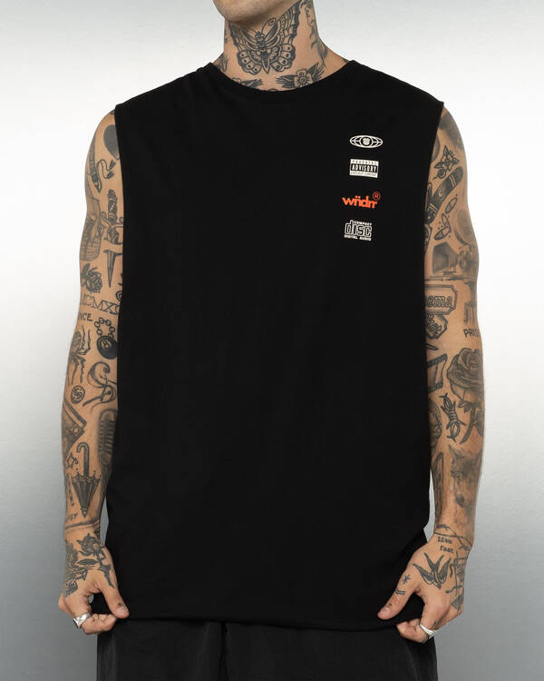 Wndrr High Sign Muscle Tank for Mens