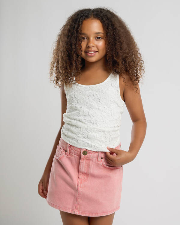 Ava And Ever Girls' Basic Lace Scoop Neck Tank Top for Womens