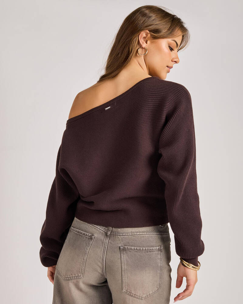 Ava And Ever Ophelia Off Shoulder Knit Jumper for Womens