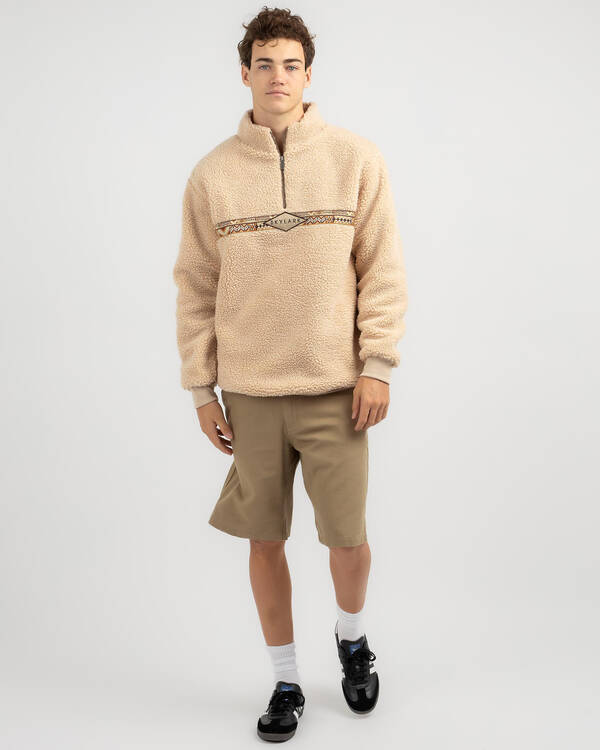 Skylark Portion Quarter Zip Crew Sweatshirt for Mens
