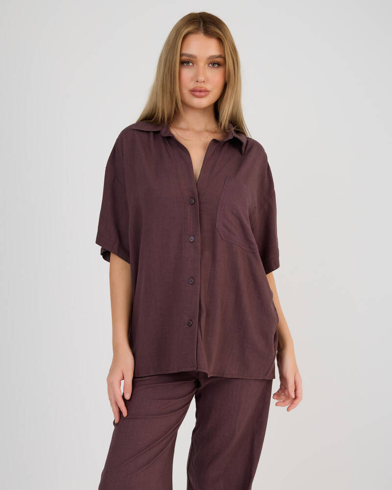 Mooloola Symi Vanessa Short Sleeve Shirt for Womens