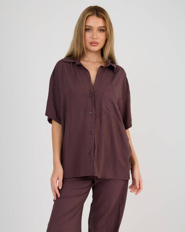 Mooloola Symi Vanessa Short Sleeve Shirt for Womens
