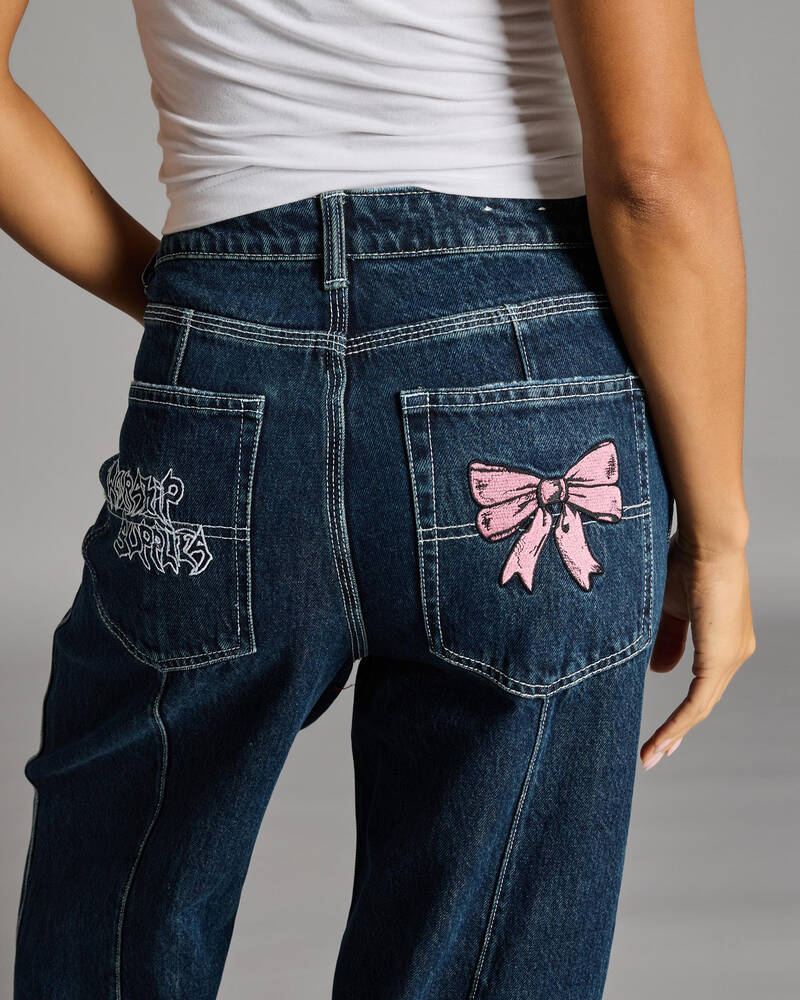 Worship Supplies Cute But Psycho Big Baggy Jean for Womens