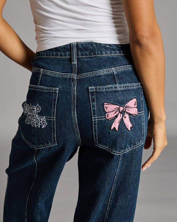 Worship Supplies Cute But Psycho Big Baggy Jean for Womens