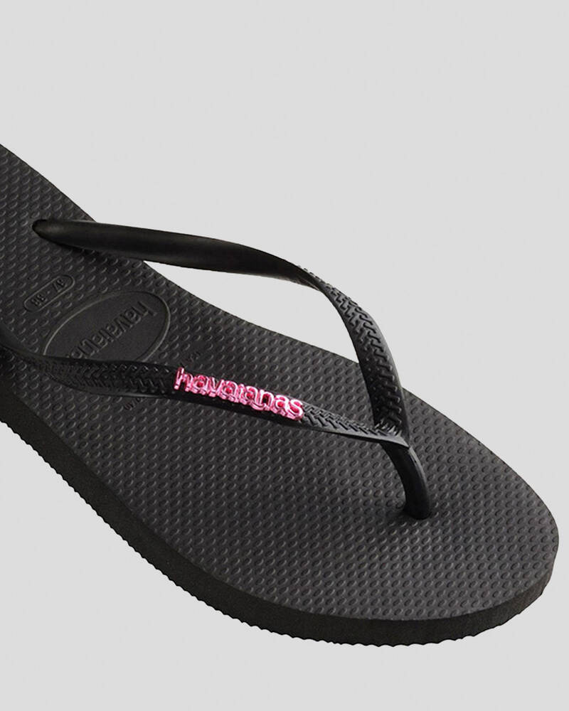 Havaianas Slim Metal Thongs for Womens