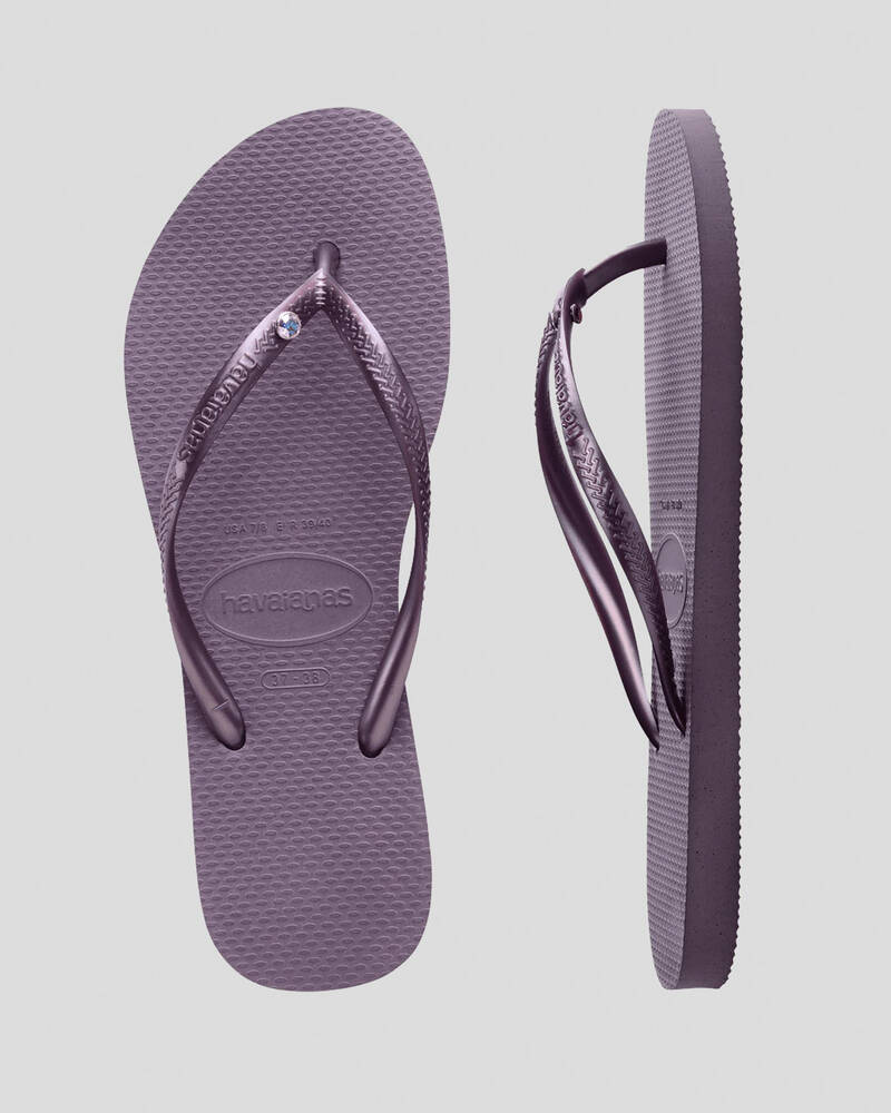 Havaianas Slim Crystal II Thongs for Womens