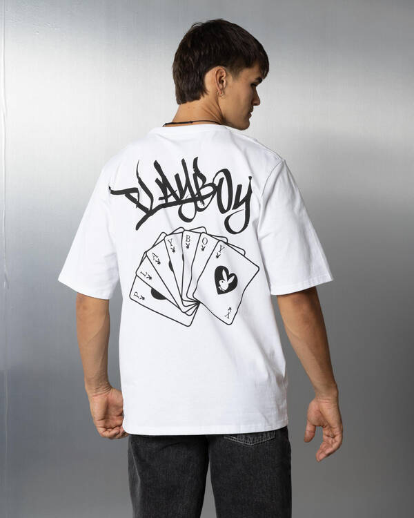 Playboy Playboy Playing Cards T-Shirt for Mens