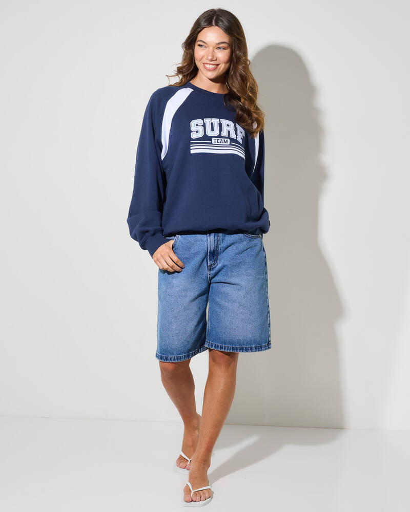 Rip Curl Retro Swell Oversized Crew Jumper for Womens