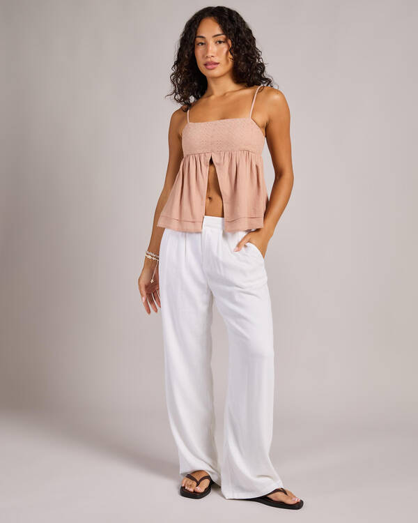Mooloola Heather Split Front Top for Womens