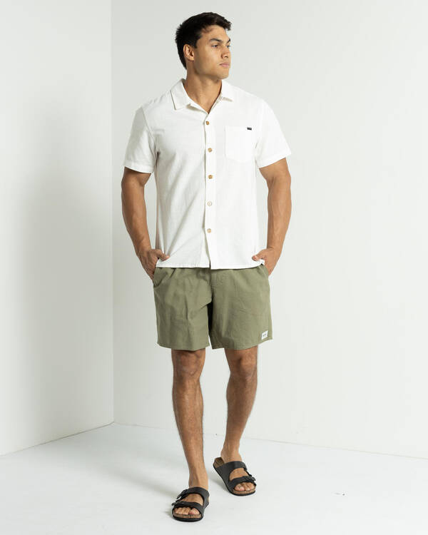 Rhythm Flag Short Sleeve Shirt for Mens