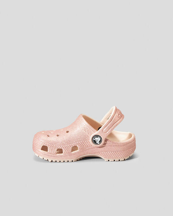 Crocs Toddlers' Glitter Clog Sandals for Unisex