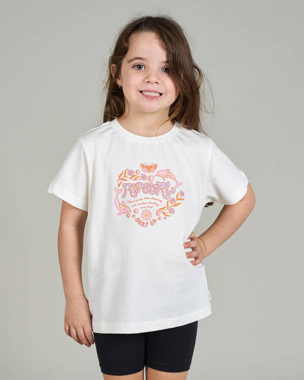 Rip Curl Toddlers' Rainbow Logo/Desto T-Shirt for Womens