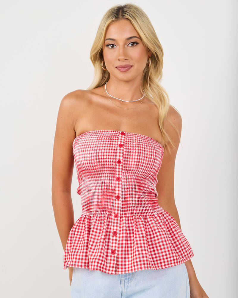 Mooloola Annie Peplum Tube Top for Womens
