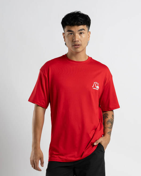 Quiksilver DNA Bubble Logo Short Sleeve Rash Vest for Mens