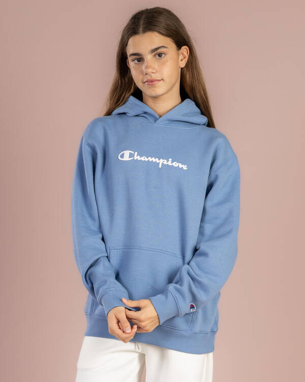 Girls' Puff Script Hoodie