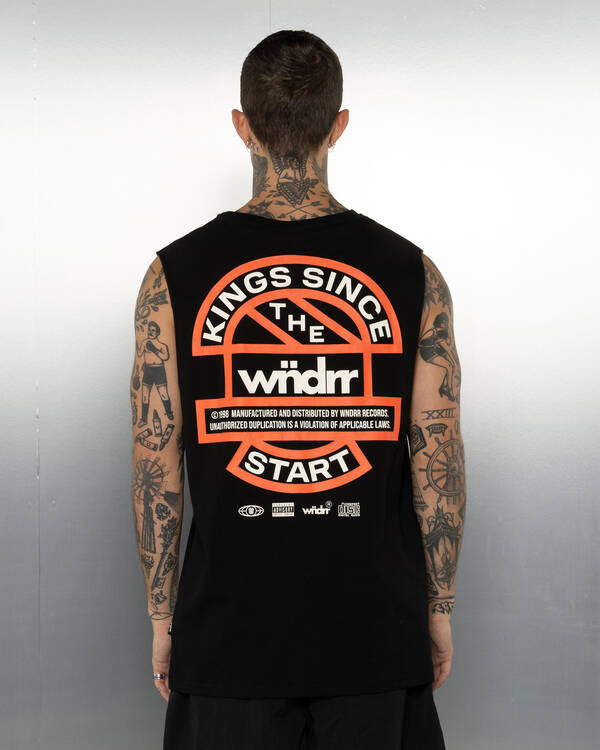 Wndrr High Sign Muscle Tank for Mens
