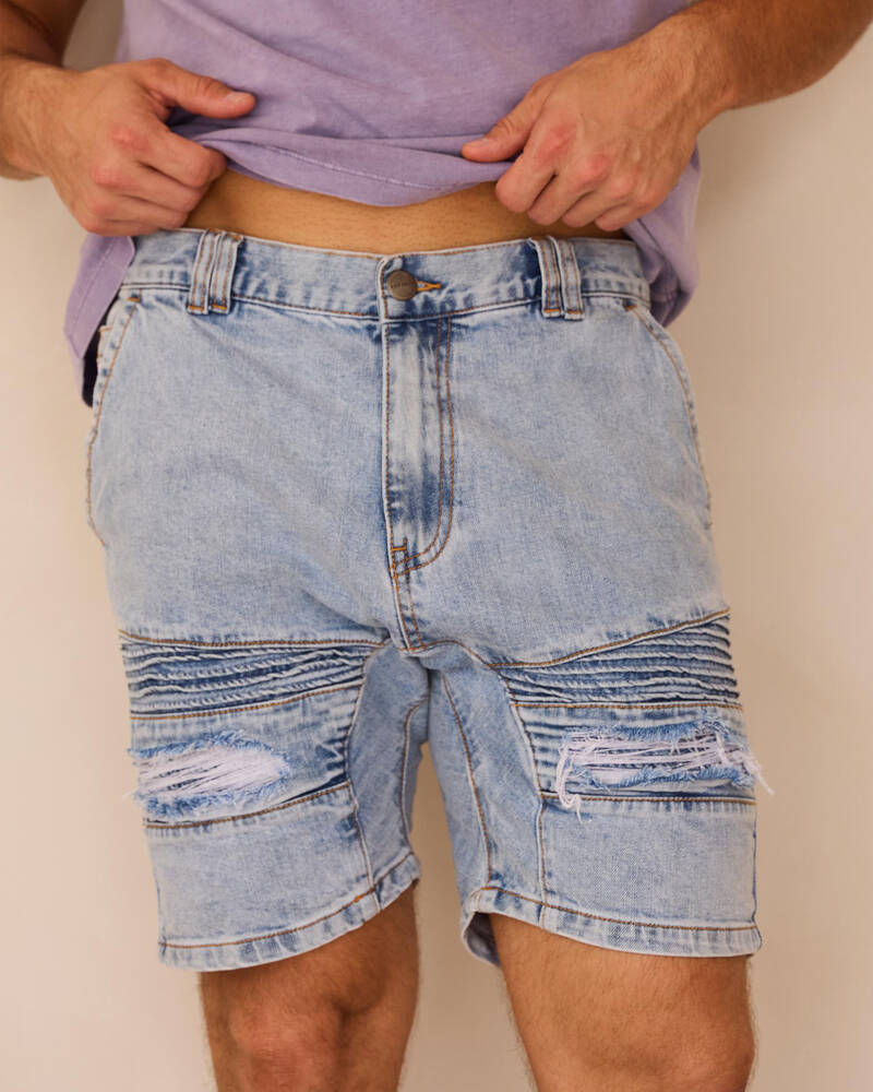 Nena & Pasadena Viper Denim Shorts for Mens