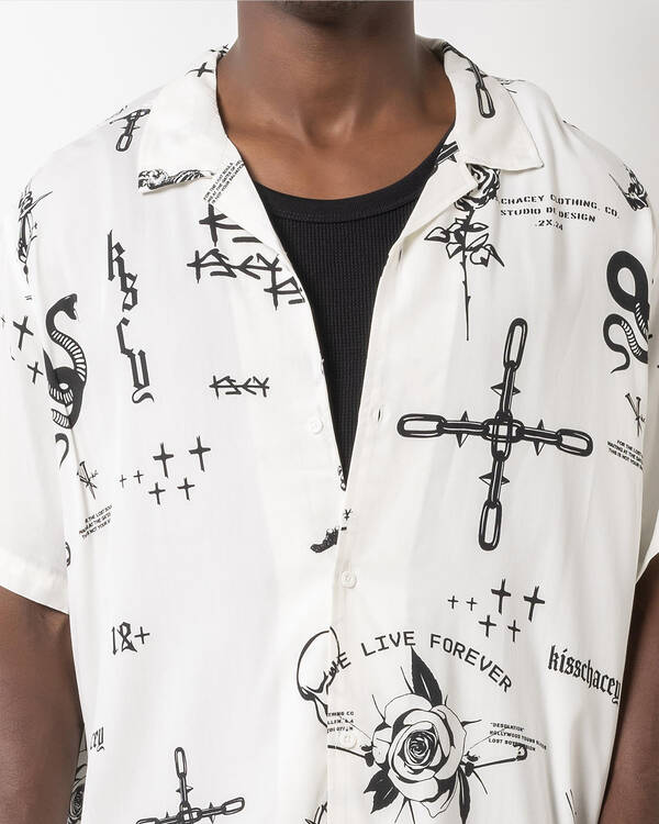Kiss Chacey The Kiss Relaxed Resort Short Sleeve Shirt for Mens