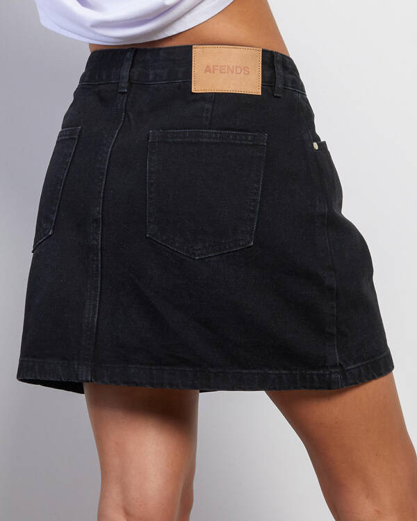 Afends Georgia Organic Denim Skirt for Womens